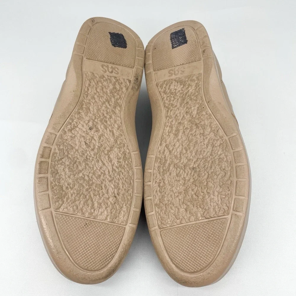 SAS Womens 10M Free Time‎ Sneakers Shoes Beige Leather Walking Comfort Casual